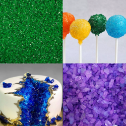 Сахар цветной и кристаллы
