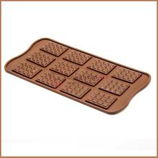 Форма для конфет Изи-шок Шоколадная плитка Мини 12 яч. Silikomart