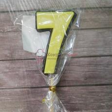 Карамельный топпер 5,5 см. Цифра 7 двухцв. 003-037-7