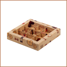 Коробка для конфет 15,5х15,5х3 см. 9 ячеек Успешный