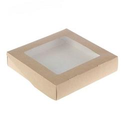 Коробка для пряников 20х20х4 см. с окном 1
