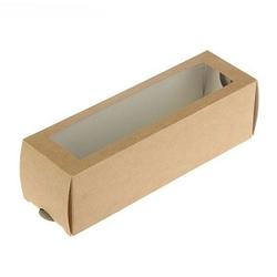 Коробка для макаронс 18х5,5х5,5 см. Крафт 1