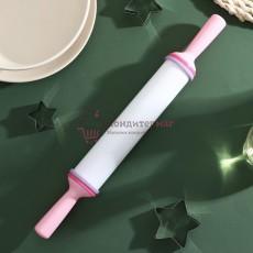 Скалка пластиковая 35,5×4,5 см. с ограничителями