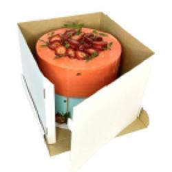 Коробка для торта Стронг 30х30х30 см. бел/окно 3