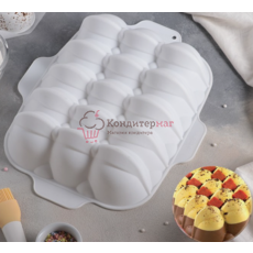 Форма для муссовых десертов Дориэно бел/силикон