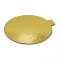 Подложка под торт 0,8 мм. 10,5 см. с держателем золото 1
