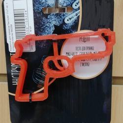 Формочка для пряников Пистолет 11х7 см. с оттиском пластик 1