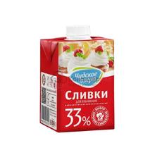 Сливки 33% Чудское озеро 0,5 л. животные