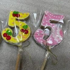 Пряничный топпер Цифра 5