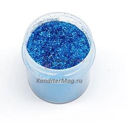 Блестки кондитерские Светло-синие 10 г. 1