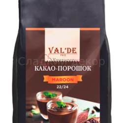 Какао-порошок Valde 22-24%, алкализованный, 500 гр.