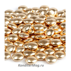 Сферы золотые шоколадные 1,5 см. 100 г. Tortora 1