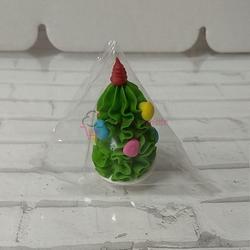 Фигурка сахарная Елка с игрушками 4,5 см. 1 шт. 1