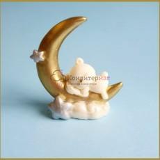 Фигурка шок. глазурь Медвежонок и месяц 8,5 см. 60 г. микс