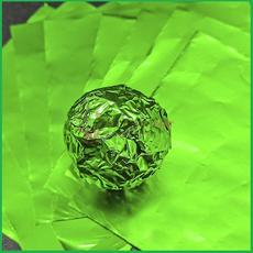 Фольга оберточная для конфет Зеленая 10х10 см. 100 шт.