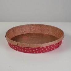 Форма бум. Пирог 18,5х3,5 см. Горошек 10 шт.