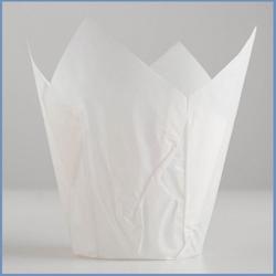 Форма бумажная Тюльпан белый 5х8,5 см. 10 шт. 1