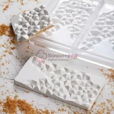 Форма для конфет Шоколадная плитка Фрагмент 27,5х17,5 см. поликарбонат