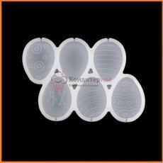Форма для леденцов топпер Пасхальные яйца 14х10 см. силикон
