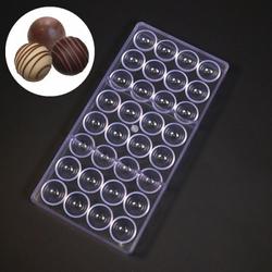 Форма для шоколада Полусфера 32 ячейки поликарбонат 1