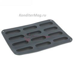 Форма силиконовая Эклер мини 12 ячеек 1