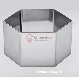 Форма для выпечки и выкладки Шестигранник 10х5 см. 1