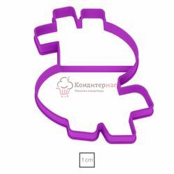 Формочка для печенья Доллар 11х8,5 см. пластик 1