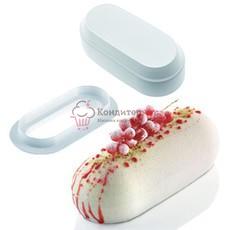 Форма силиконовая Овал 22х9х7 см. и вырубка Silikomart