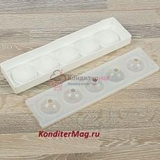 Форма силиконовая Кроули 5 ячеек 38,5х9,5х6 см.