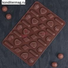 Форма для конфет Заварное печенье 28х21 см.