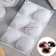 Форма силиконовая Камень живой Zen 17х29 см. 6 ячеек