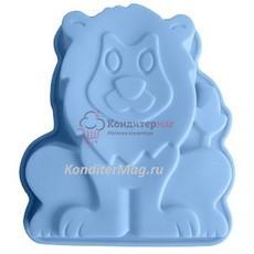 Форма силиконовая Лев 19,5х17,5х4 см. Alpenkok