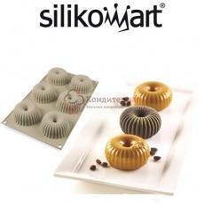Форма силиконовая мини Радиус 6 ячеек  Silikomart