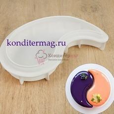 Форма силиконовая Инь-янь 28х16,5х5 см.