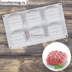 Форма силиконовая Перина 6 ячеек 1