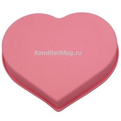 Форма силиконовая Сердце 21,5х24,5х4 см. Alpenkok 1