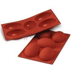 Форма силиконовая Яйцо половинка 5 ячеек Silikomart