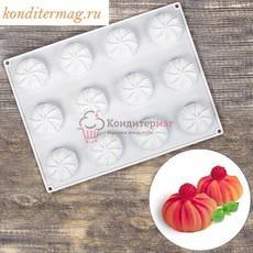 Форма силиконовая Зефир 40х30х4 см. 12 ячеек