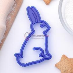 Формочка для печенья Зайчик 7х11 см. пластик Леденцовая фабрика 1