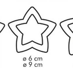 Формочка для пряников Звезда 6 размеров пластик Tescoma 4