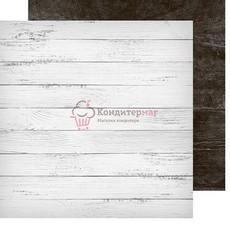 Фотофон Доски бел/черные 45х45 см. двустор. картон