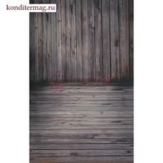 Фотофон Темно-серые доски 80х125 см. бумага