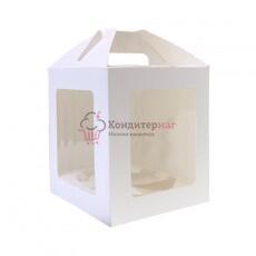 Коробка для кулича/торта 16х16х20 см
