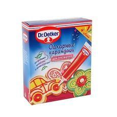 Карандаши сахарные (айсинг) для рисования Dr.Oetker цветные 4х19 г.