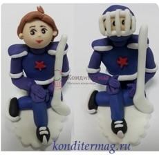 Фигурка сахарная Хоккеист 1 шт.