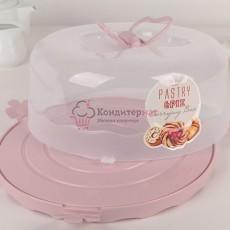 Контейнер для торта 26х9 см. Бабочка