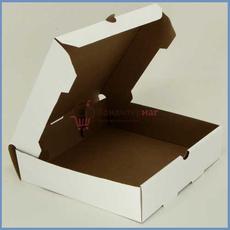 Коробка для пиццы/пирога 28х28х7 см. белая