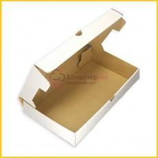 Коробка для сладостей 33х18х6 см. белая