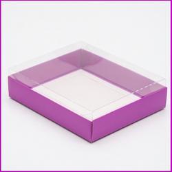 Коробка для пряников 16х16х3 см. Фиолетовая пл/кр. 1