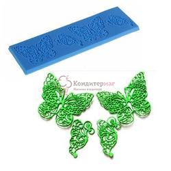 Коврик для кружев Бабочки 19х6 см. 1